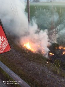 Πυρκαγιά στην νέα εθνική οδο θηβών - Κάστρου Βοιωτίας