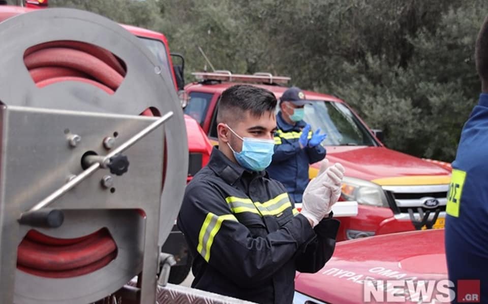 Ο Σύλλογος Εθελοντών Πολιτικής Προστασίας Αγ. Στεφάνου είπανε «ευχαριστώ» στο προσωπικό του νοσοκομείου Σωτηρία