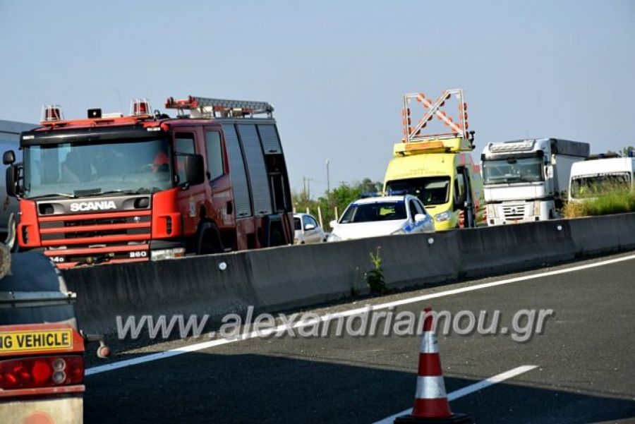 Εκτροπή βυτιοφόρου στην Εγνατία Οδό