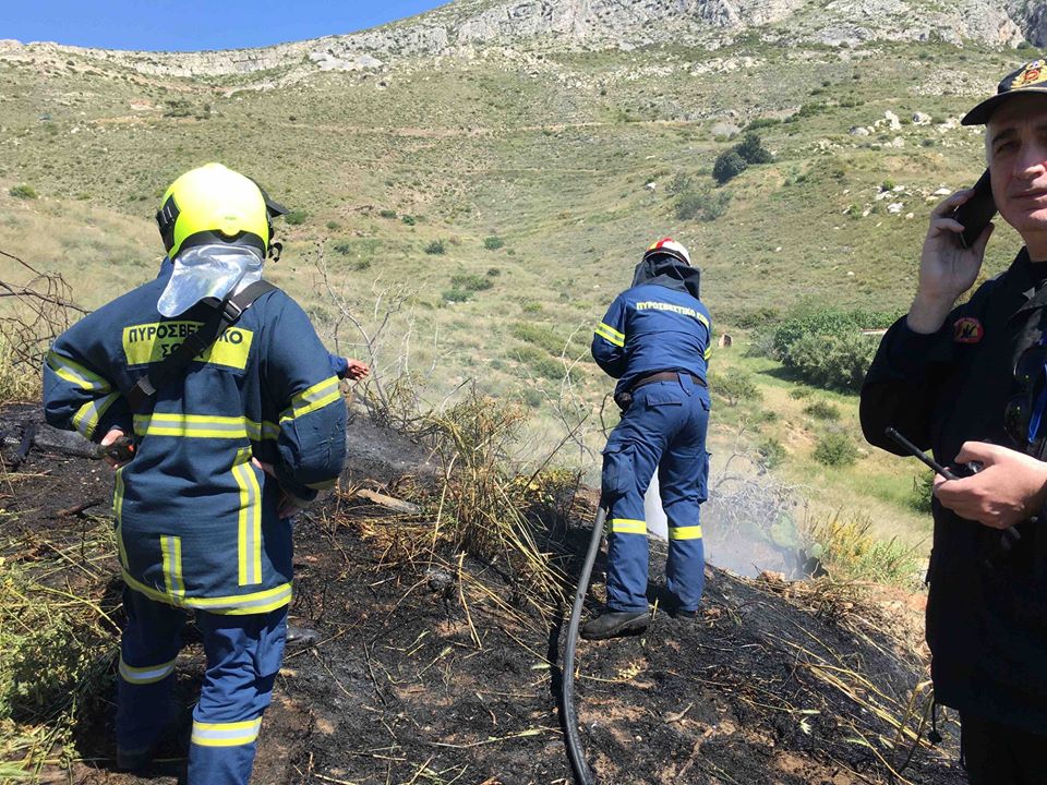 Η πρώτη πυρκαγιά στον Υμηττό για την καινούργια αντιπυρική περίοδο