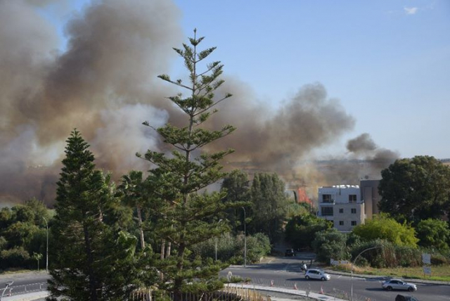 Φωτογραφίες από την πυρκαγιά που μαίνεται κοντά στο Πατίχειο