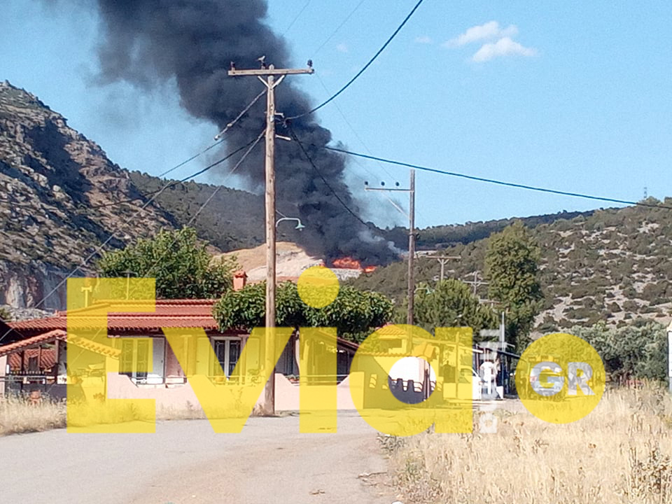 Φωτογραφικό υλικό απο τη πυρκαγιά στο ΧΥΤΑ Χαλκίδας