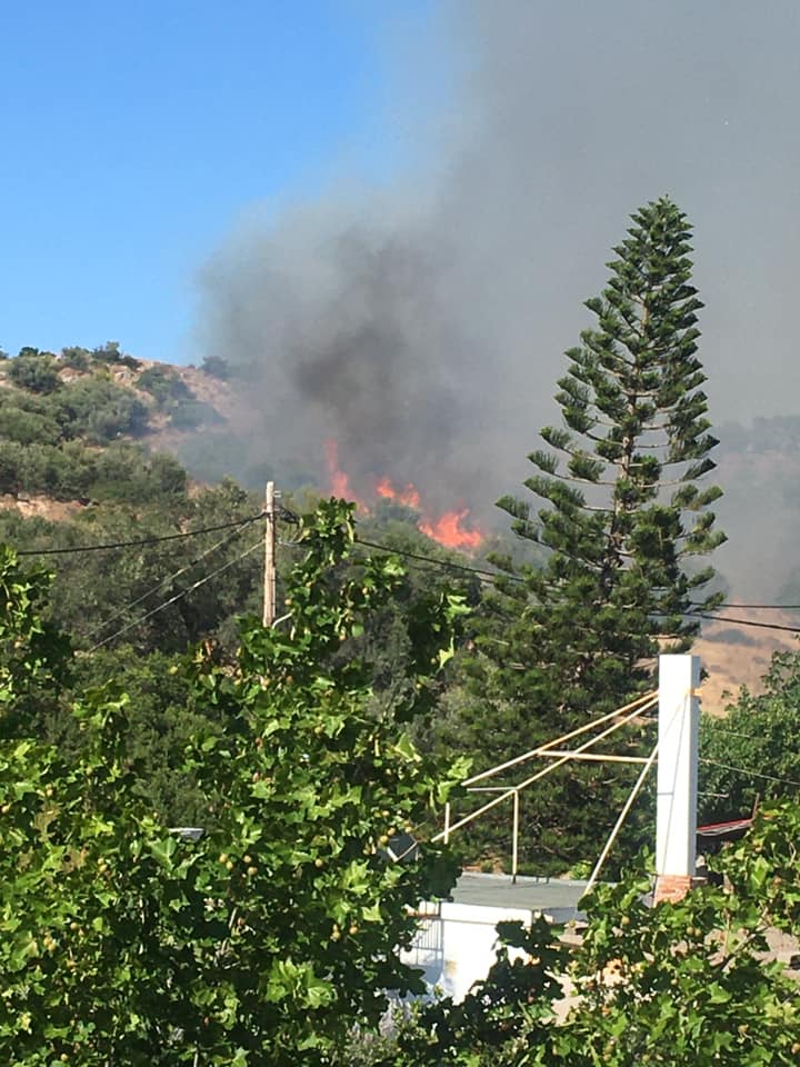 Πυρκαγιά σε δασική έκταση στη Βάρη Αττικής