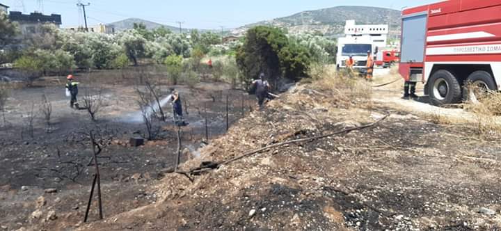 Φωτογραφικό υλικό από την πυρκαγιά στα καλύβια αττικης