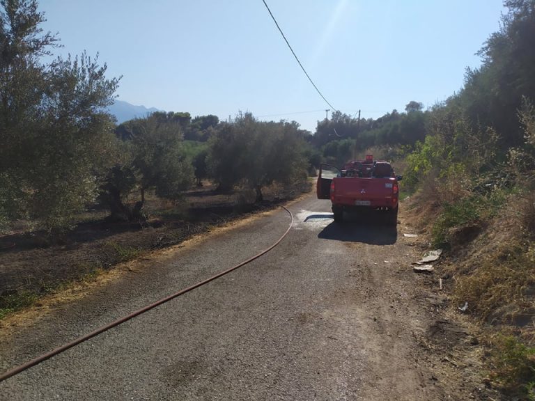 Χανια: πυρκαγιά στις καλύβες