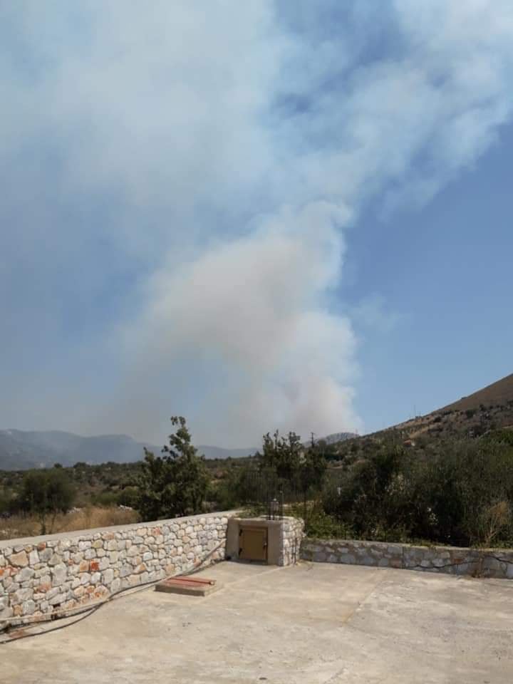 Πυρκαγιά στην Λακωνία - Μάχη με τις αναζωπυρώσεις