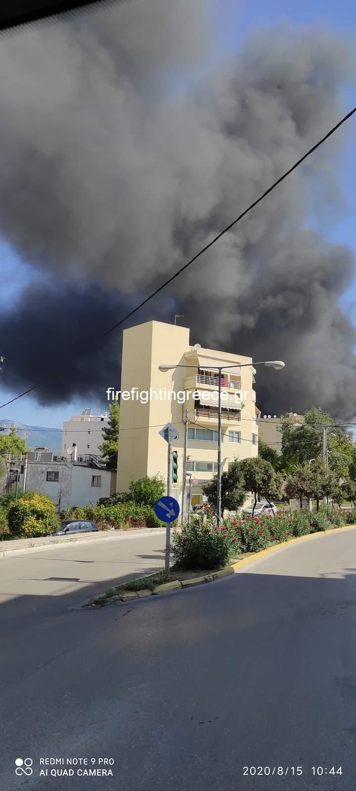 Πολιτική Προστασία Βάρης Βούλας βουλιαγμένης: συνδρομή στην πυρκαγιά στην Μεταμόρφωση. (Φωτο)