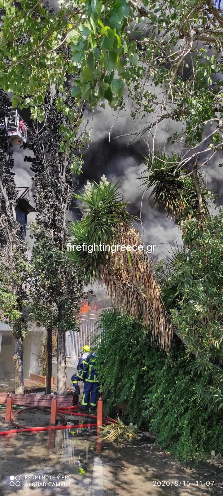 Πολιτική Προστασία Βάρης Βούλας βουλιαγμένης: συνδρομή στην πυρκαγιά στην Μεταμόρφωση. (Φωτο)