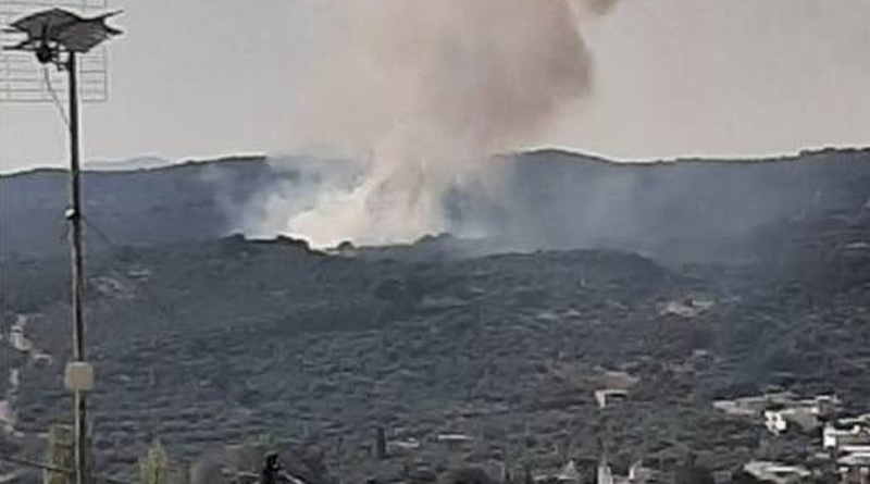Πυρκαγιά στην περιοχή του Αφρατίου στο Ηράκλειο Κρήτης