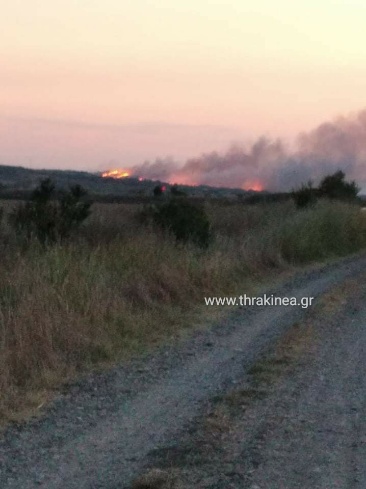 Πυρκαγιά μεταξύ Φυλακίου και Κεράμου Ορεστιάδας