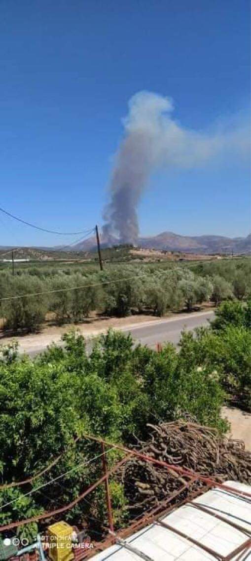 ΤΩΡΑ: πυρκαγιά στις Μυκήνες