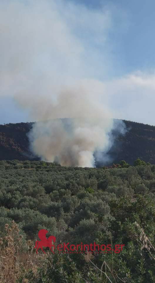 Πυρκαγιά στο Γαλατάκι Κορινθίας