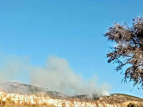 Πυρκαγιά πλησίον του Ιεράς Μονής Παντοκράτορα Νταού Πεντέλης (Φωτο)