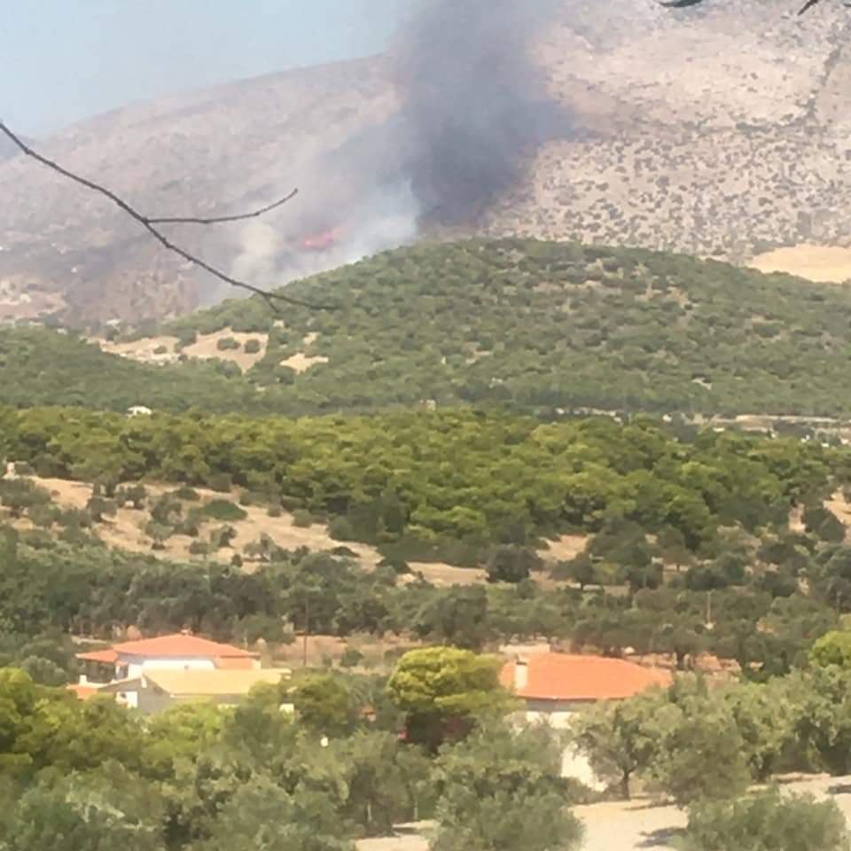 Πυρκαγιά στην περιοχή Φέριζα στον δήμο Σαρωνικού Αττικής