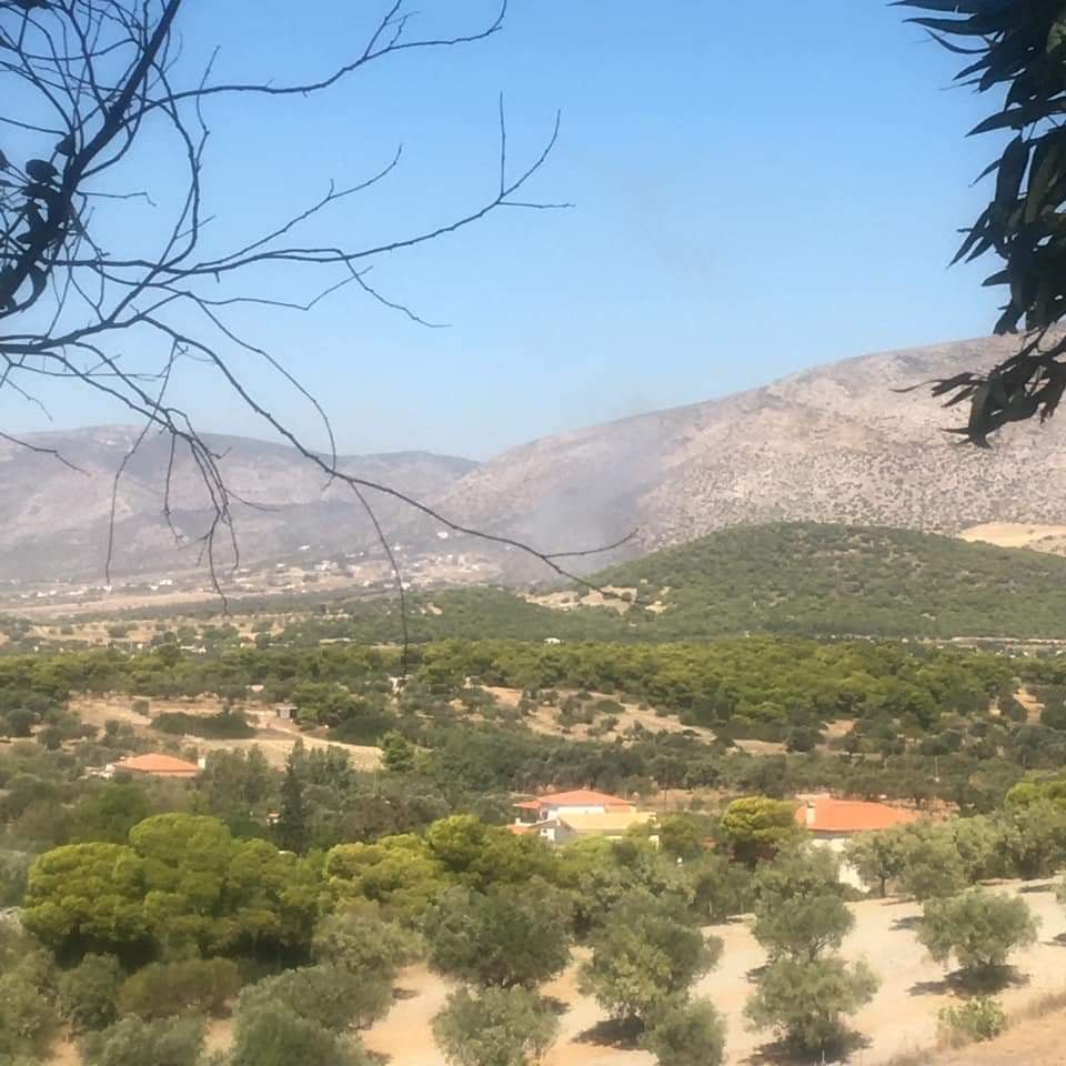 Πυρκαγιά στην περιοχή Φέριζα στον δήμο Σαρωνικού Αττικής