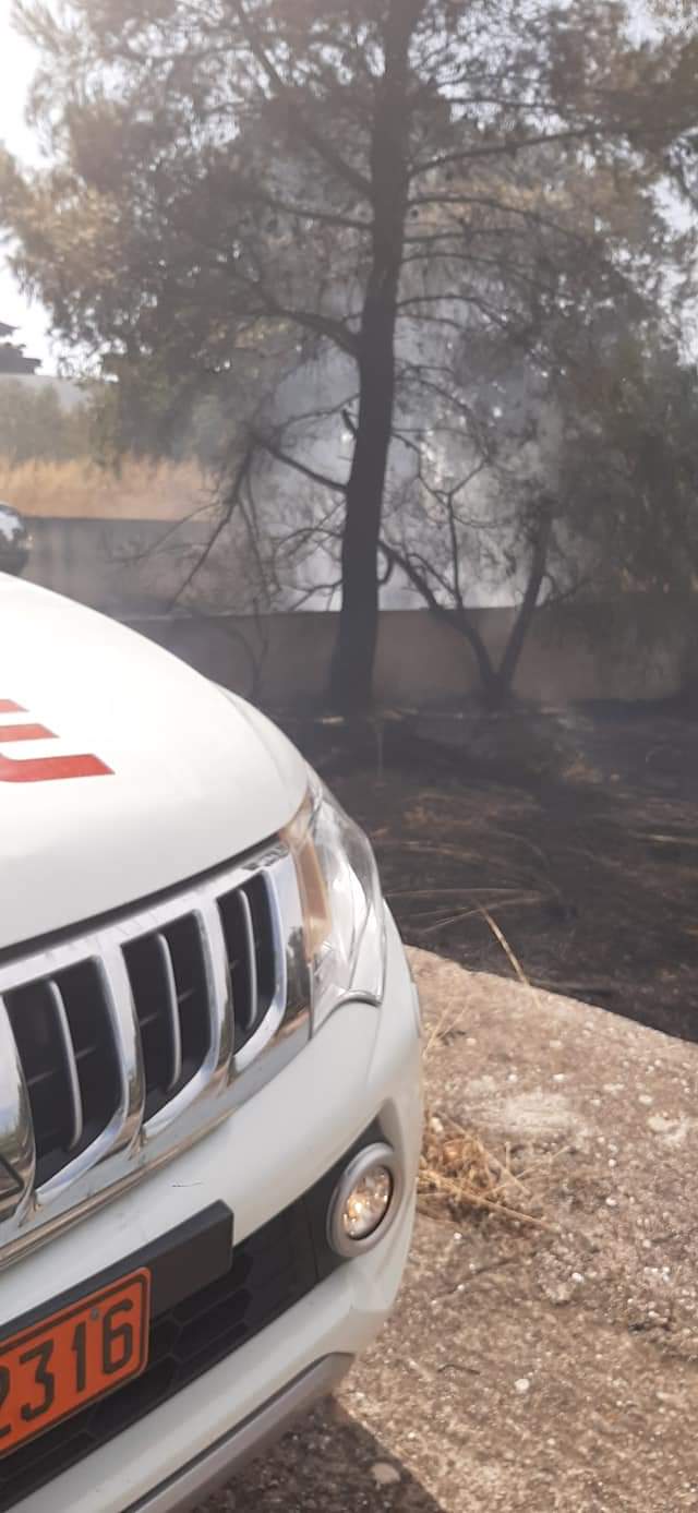 Πυρκαγιά εκδηλώθηκε πριν από λίγο στην περιοχή Μαρκοπούλου- Κουβαρά.(φωτο)