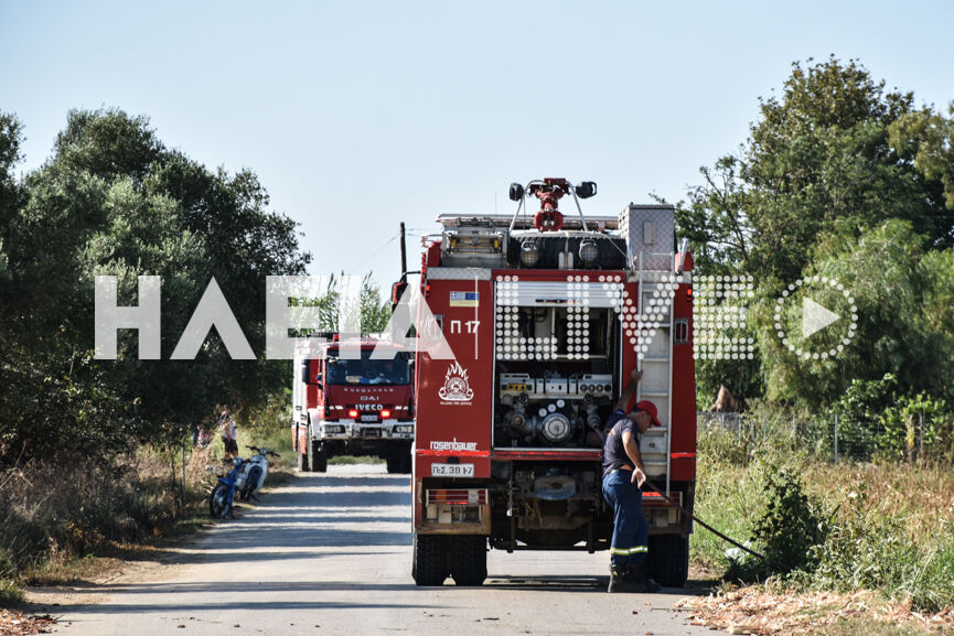 Ηλεια:δήμητρα πηνειού η Πυρκαγιά έκαψε δέκα στρέμματα αγροτικών εκτάσεων