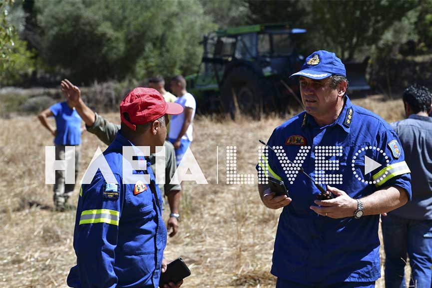 Ξηρόκαμπος Αρχ. Ολυμπίας: Οριοθετήθηκε η πυρκαγιά σε δασική έκταση