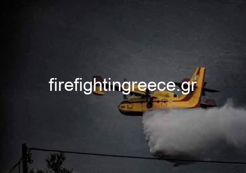 Φωτογραφικό υλικό από τα εναέρια μέσα στην πυρκαγιά της Μεσσηνίας.