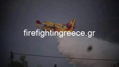 Φωτογραφικό υλικό από τα εναέρια μέσα στην πυρκαγιά της Μεσσηνίας.