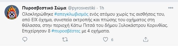 Τραγωδία στο Ξυλόκαστρο: ΙΧ έπεσε στη θάλασσα στο Κάτω Πιτσά – Aνασύρθηκε νεκρή μια γυναίκα