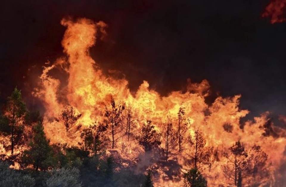 Πυρκαγιά στη Βροντού Σερρών