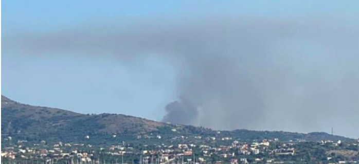 Πυρκαγιά σε εξέλιξη στην Αίγινα