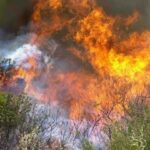 Σερρες: Σε εξέλιξη πυρκαγιά σε αγροτική περιοχή της Δάφνης Βισαλτίας