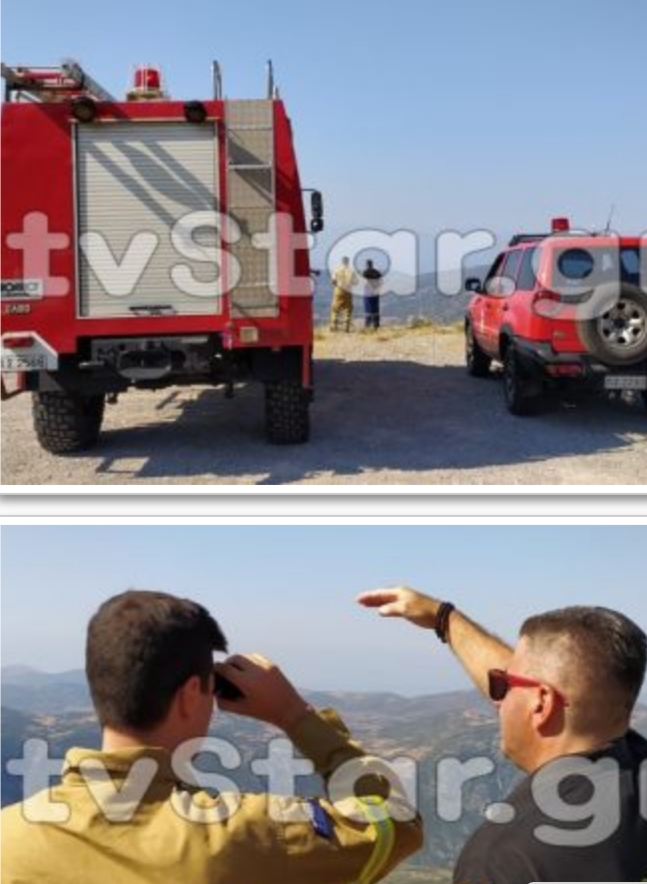 Σε πλήρη λειτουργία το πυροσβεστικό κλιμάκιο στο Λιβάδι Αράχωβας (photo)