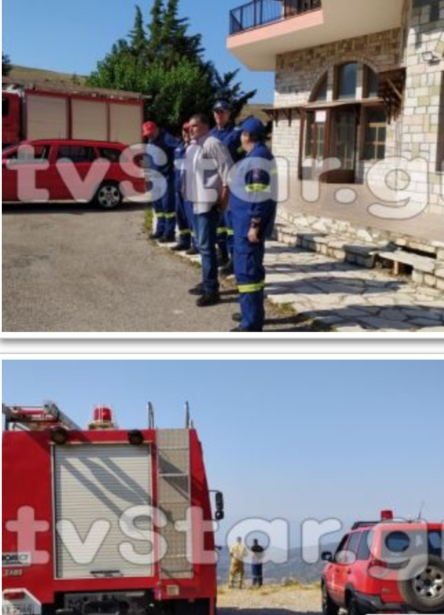 Σε πλήρη λειτουργία το πυροσβεστικό κλιμάκιο στο Λιβάδι Αράχωβας (photo)