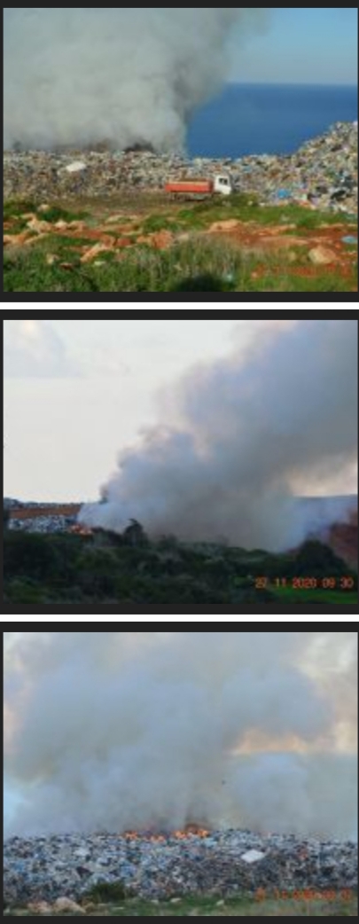 Μεσσηνία: Πυρκαγιά στον σκουπιδότοπο του Δήμου Πύλου - Νέστορος.(φωτο)
