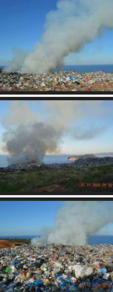 Μεσσηνία: Πυρκαγιά στον σκουπιδότοπο του Δήμου Πύλου - Νέστορος.(φωτο)