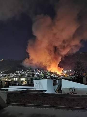 Πυρκαγιά σε χαμηλή βλάστηση πλησίον του ΚΥΤ στο Βαθύ Σάμου.(φωτό-βιντεο απο το συμβάν)