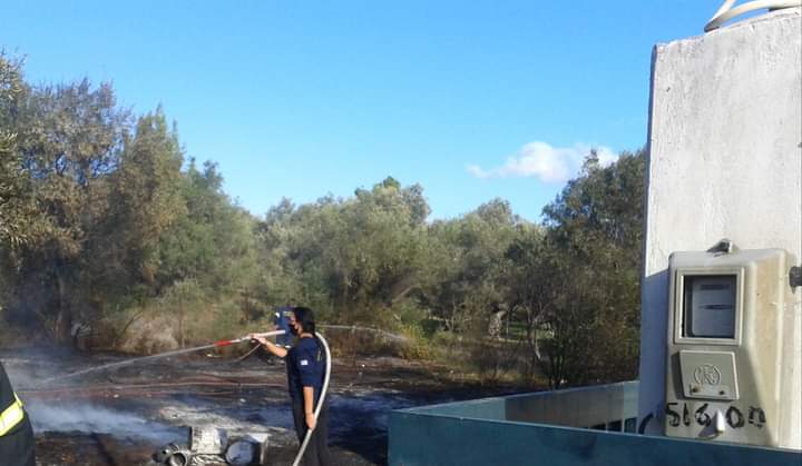 Πυρκαγιά εν ύπαιθρω στην Ερέτρια Εύβοιας.(φωτο)