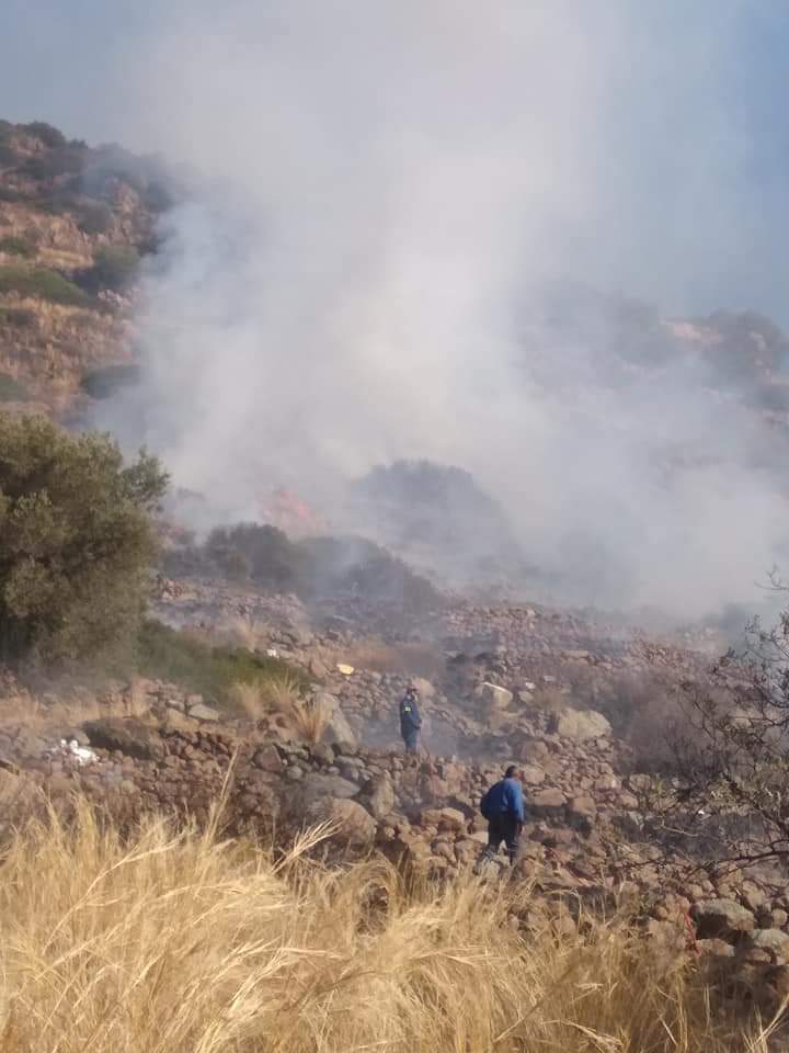 Η πυρκαγιά στην Αίγινα ξεκίνησε από ελεγχόμενη καύση.(φωτο)