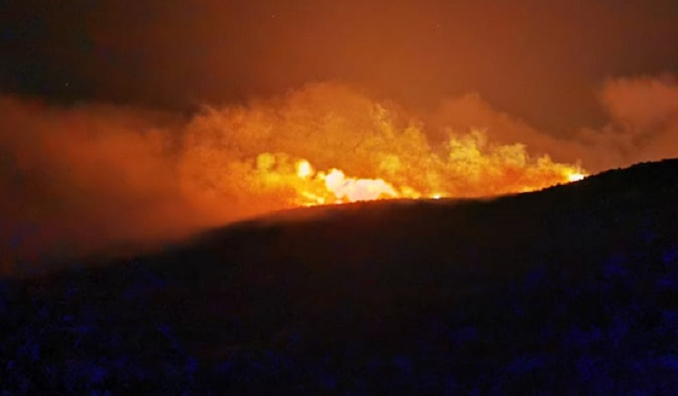Πυρκαγιά στα βουνιά Παρου 150 στρέμματα έγιναν στάχτη