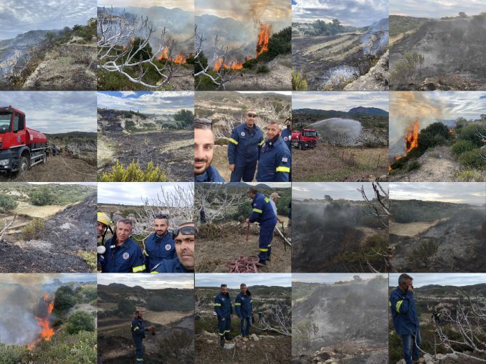 Συναγερμός σε Πολιτική Προστασία και Πυροσβεστική από φωτιά στις ανεμογεννήτριες Κεφάλου(φωτο-βιντεο)