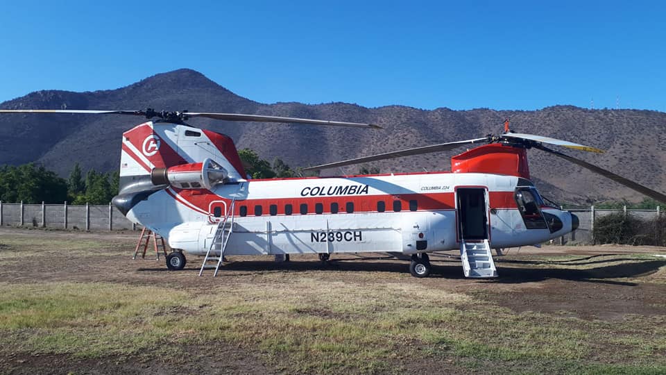 Χιλή - To Chinook ξεκινά επιχειρήσεις για την εναέρια μάχη