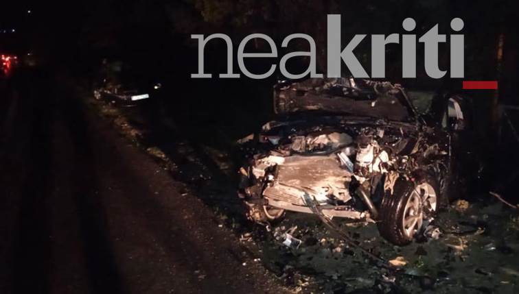 Σφοδρή σύγκρουση δυο οχημάτων στην Ηρακλείου-Μοιρών: Ένας σοβαρά τραυματίας.(φωτο)