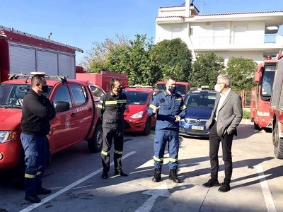 Ο Άγγελος Τσιγκρής στη Διοίκηση Πυροσβεστικών Υπηρεσιών Αχαΐας (ΦΩΤΟ)