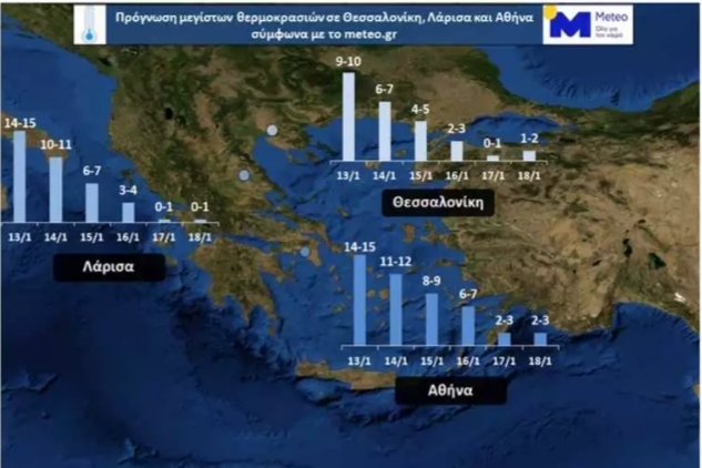 Καιρός: Η κακοκαιρία «Λέανδρος» βάζει στο ψυγείο την χώρα τις επόμενες ώρες