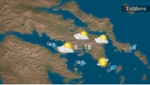 Καιρός: Βροχές και σποραδικές καταιγίδες στα δυτικά το Σάββατο