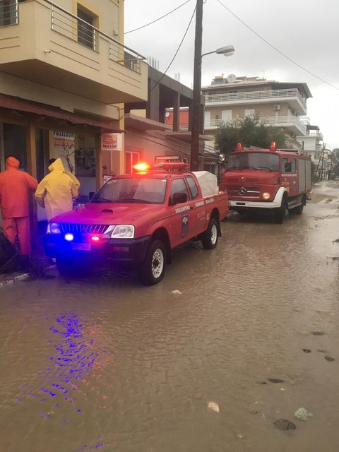 Μεγάλες καταστροφές στο Ηραίον της Σάμου από την καταιγίδα (Φώτος)