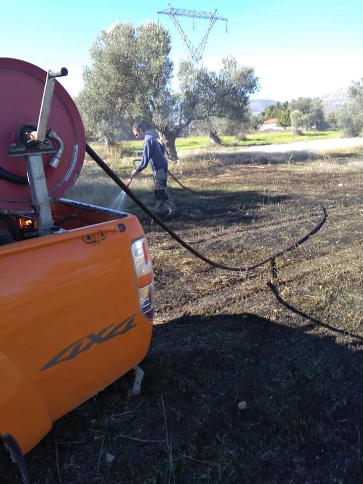 Πυρκαγιά εν υπαίθρω στην Εύβοια.