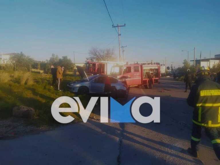 Χαλκίδα: Σοκαριστικό τροχαίο στη Δροσιά – Στο νοσοκομείο δύο τραυματίες (pics)