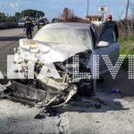Ε.Ο. Πατρών - Πύργου: Σοβαρό τροχαίο στη Μαραθιά - ΙΧ πήρε φωτιά μετά από μετωπική