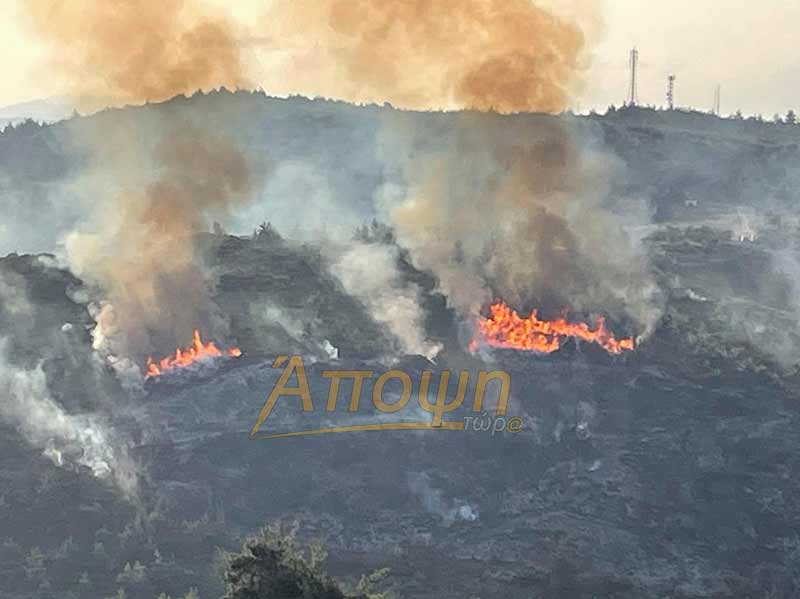 Φωτορεπορτάζ απο την πυρκαγιά στον Κάλαμο