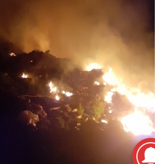 Στο «πόδι» η Πυροσβεστική για πυρκαγιά στον δρόμο Κατούνα – Λουτράκι (φωτο)