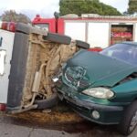 Αγρίνιο: σφοδρό τροχαίο στον κόμβο Αγίου Δημητρίου.(φωτο)