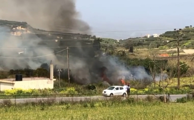 Κρήτη - Από ελεγχόμενη καύση ξέφυγε και εκδηλώθηκε σε πυρκαγιά